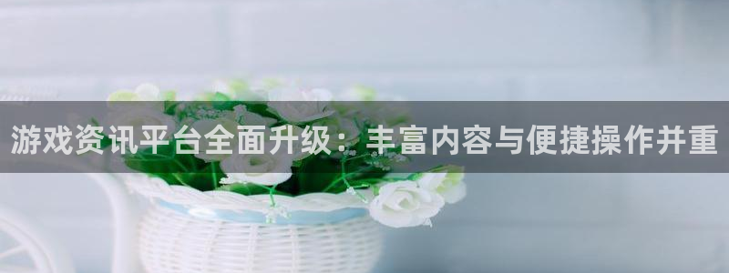 多彩娱乐测速登陆：游戏资讯平台全面升级：丰富内容与便捷操作并