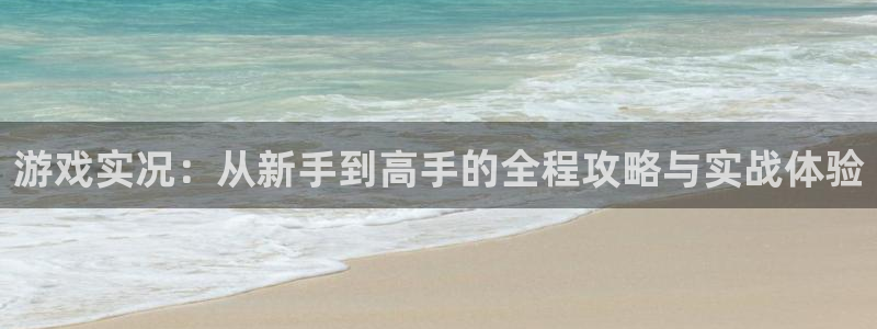 多彩娱乐平台官网登录：游戏实况：从新手到高手的全程攻略与实战